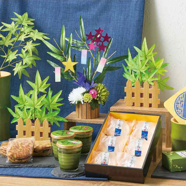 七夕飾りスタンドアレンジ