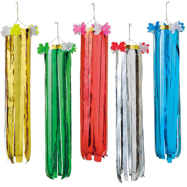 フラワー吹き流し(5色セット)