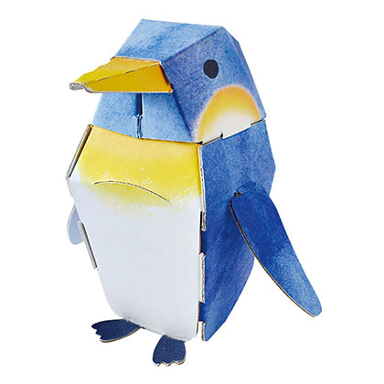 ダンボール工作 カラーアニマル　ペンギン mini