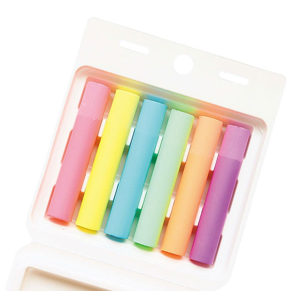 ダストレスシーシェルチョーク【蛍光】(6本セット)