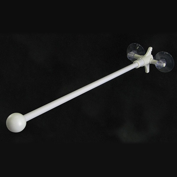 丸パイプ 33cm・３ヶ吸盤式【白】