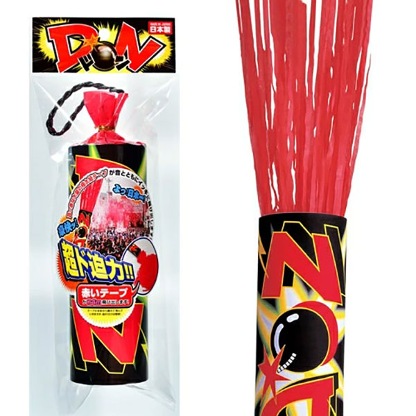 DON クラッカー【赤】(紙テープ)