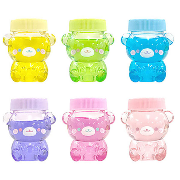 そばかわ。くま クリアスライム粘土